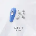 K9 Ultra-Shiny Flat-Back Rhinestones In White For Nail Art Decorations view 11