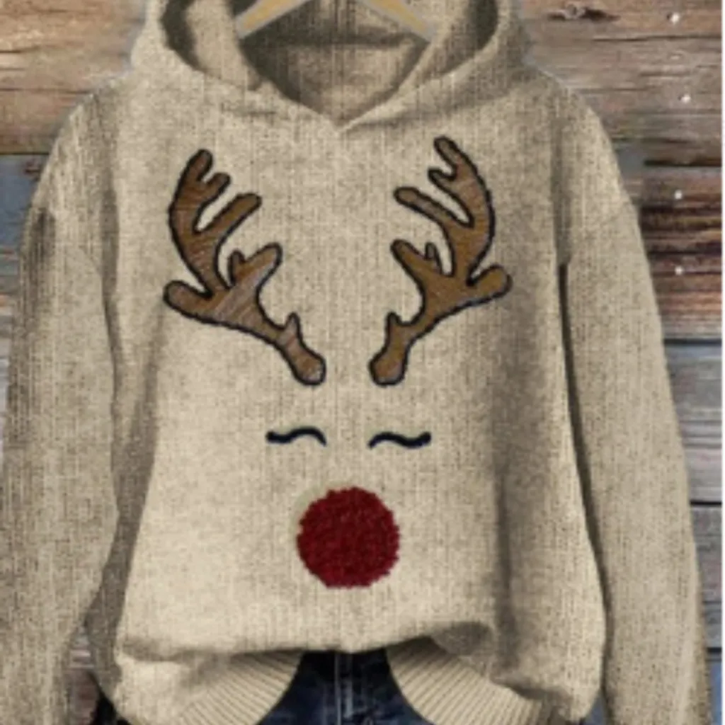 Women's Fall Winter Hooded Cardigan Coat Sweatshirt - Style3-3Xl