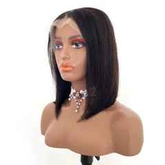 Factory Wig Real Human Hair Silk - 1B - View 1