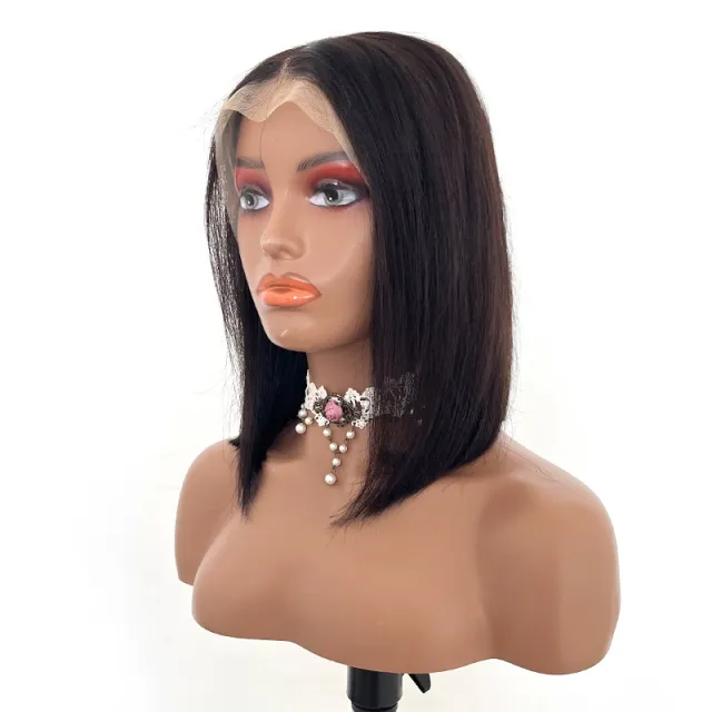 Factory Wig Real Human Hair Silk 1B - Shop at LoveMi