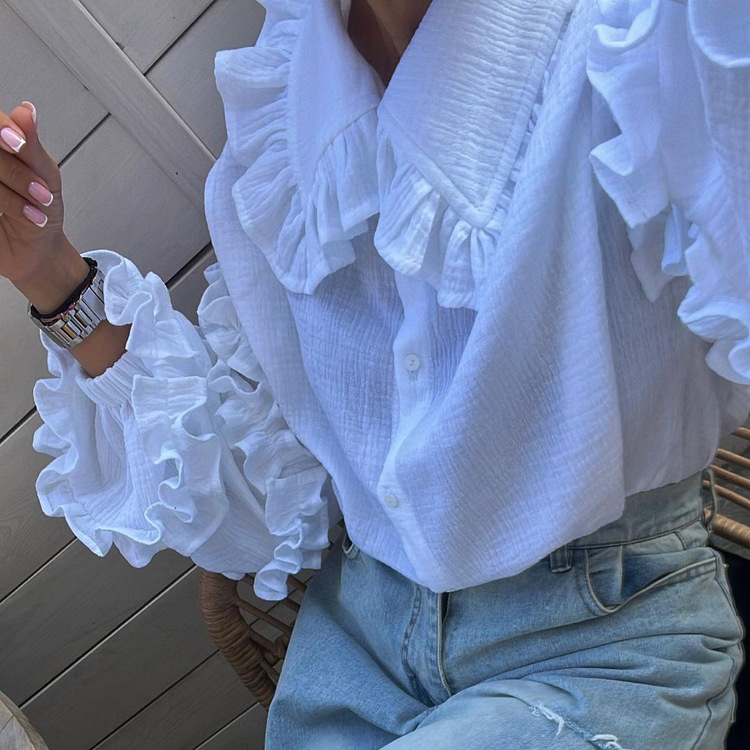 Women's Palace Lantern Sleeve Blouse Top