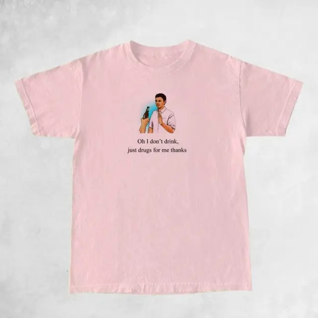 I Don't Drink Women Funny Meme T Shirt Egirl Grunge Graphic Pink - Shop at LoveMi