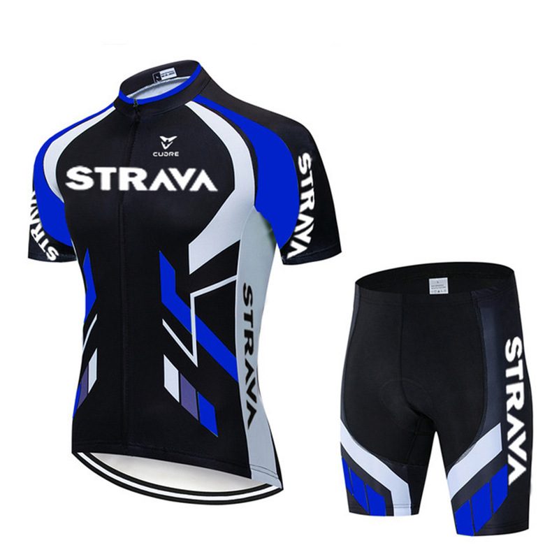 Summer Breathable Cycling Clothing Suspender Short Sleeve Suit