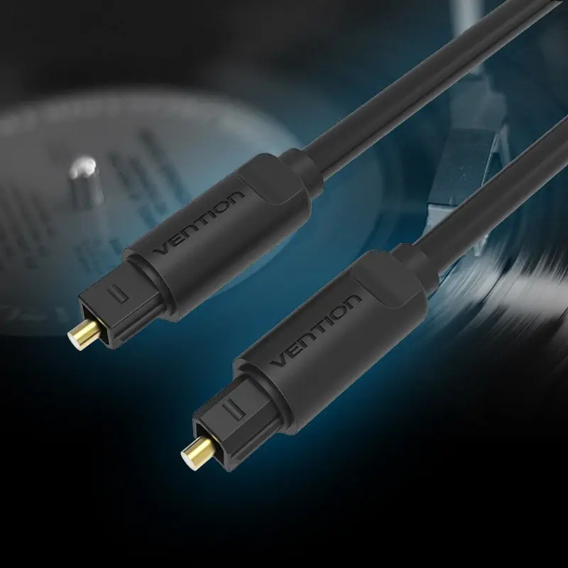 Fiber Optic Audio Cable Connection Communication