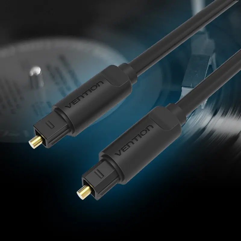 Fiber Optic Audio Cable Connection Communication