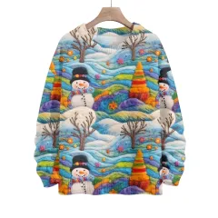 Thick Needle Sweater 3D Digital Printing Women's Christmas Top - 32Z Other 1-Xxs - View 1