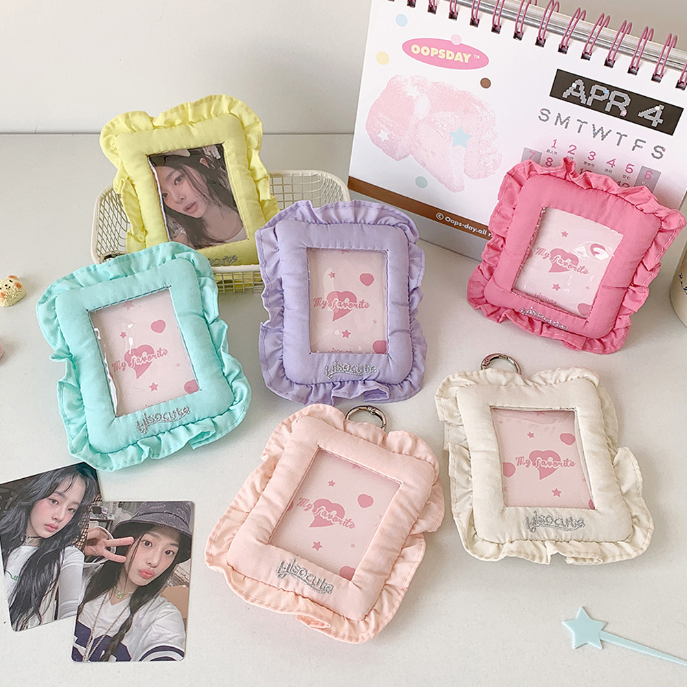 Fabric Pillow Card Holder Keychain Pendant