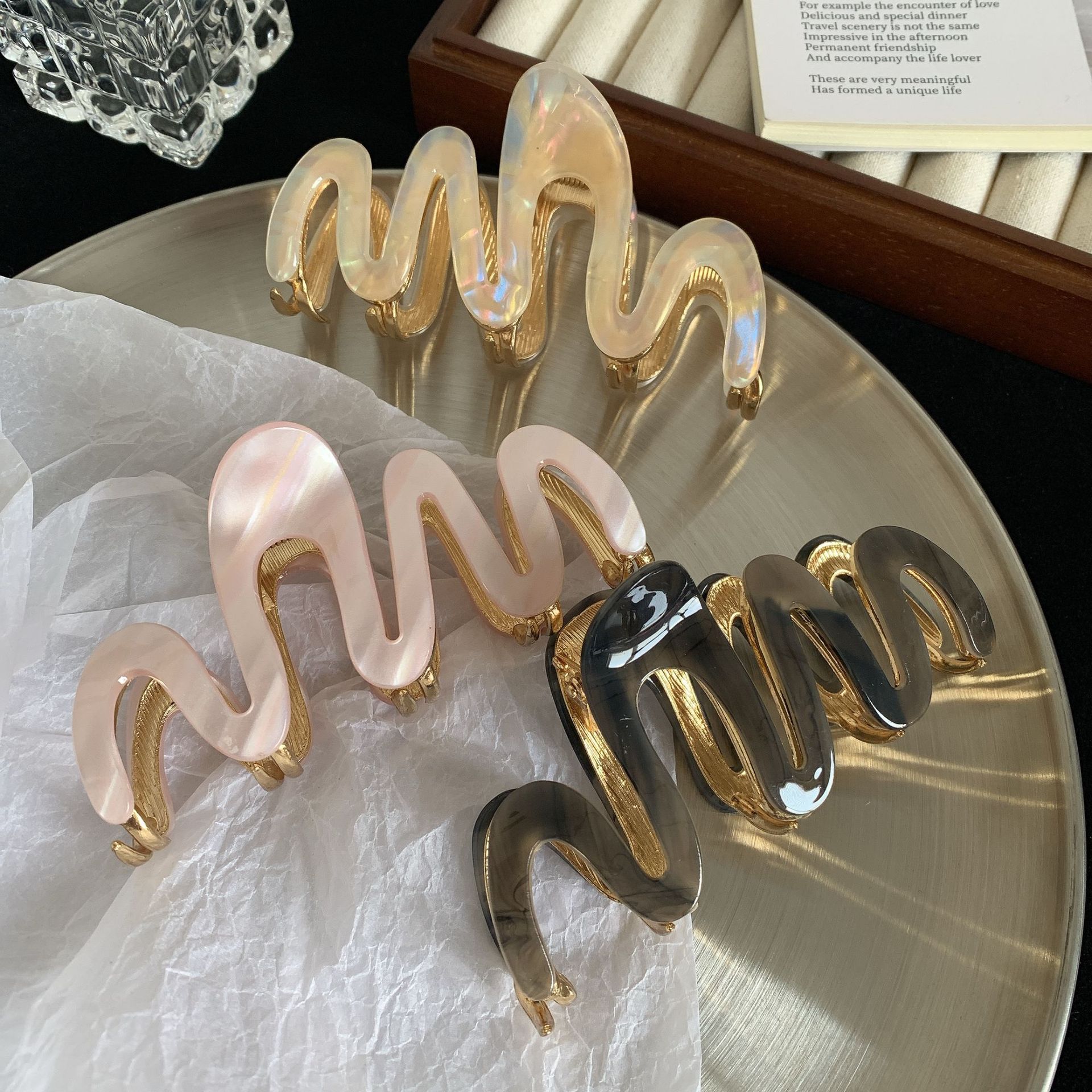 High-end Acetate Hair Clip For Women — foto 3