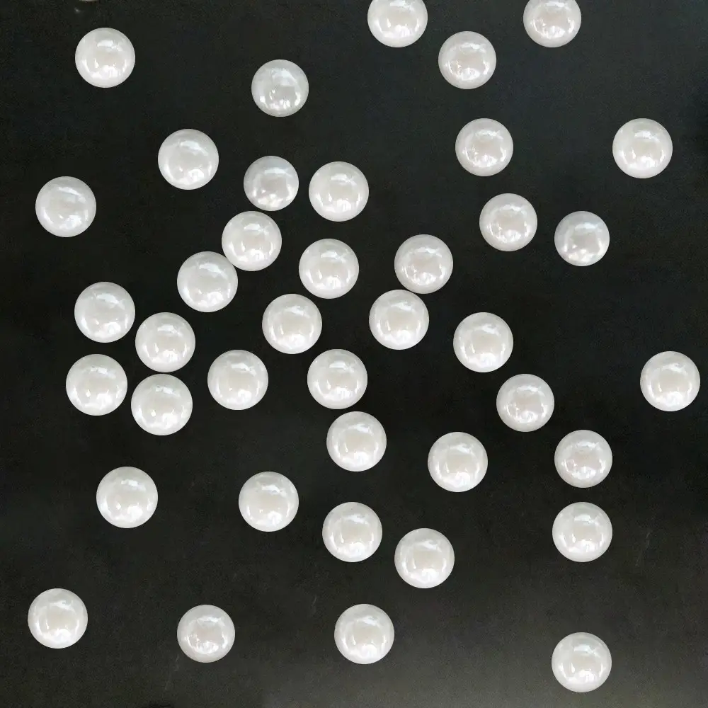 Plastic Flat Bottom Semicircle Pearl