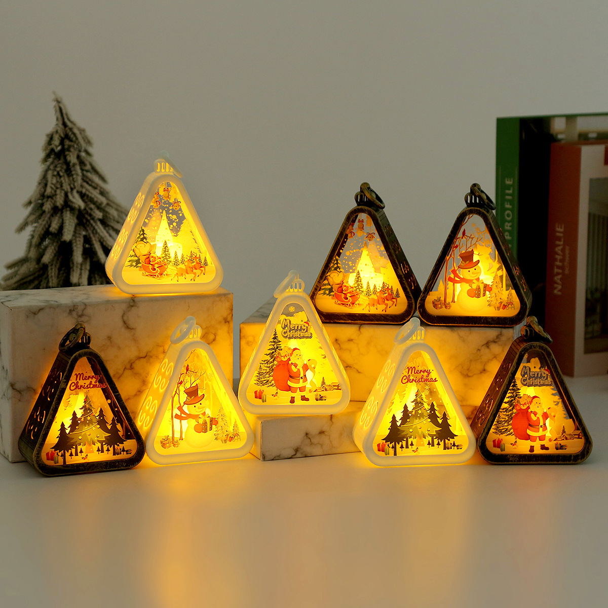 Title 2, Christmas Decorations Retro Electric Candle Lam...