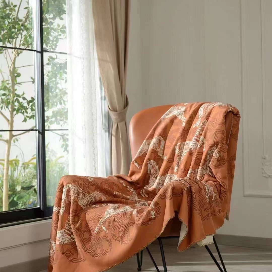 Cotton-Cashmere Blanket Shawl, picture 6 of 8