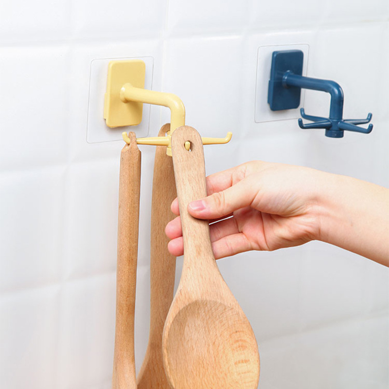 No-drill Rotatable Hook For Kitchen Spatulas 6