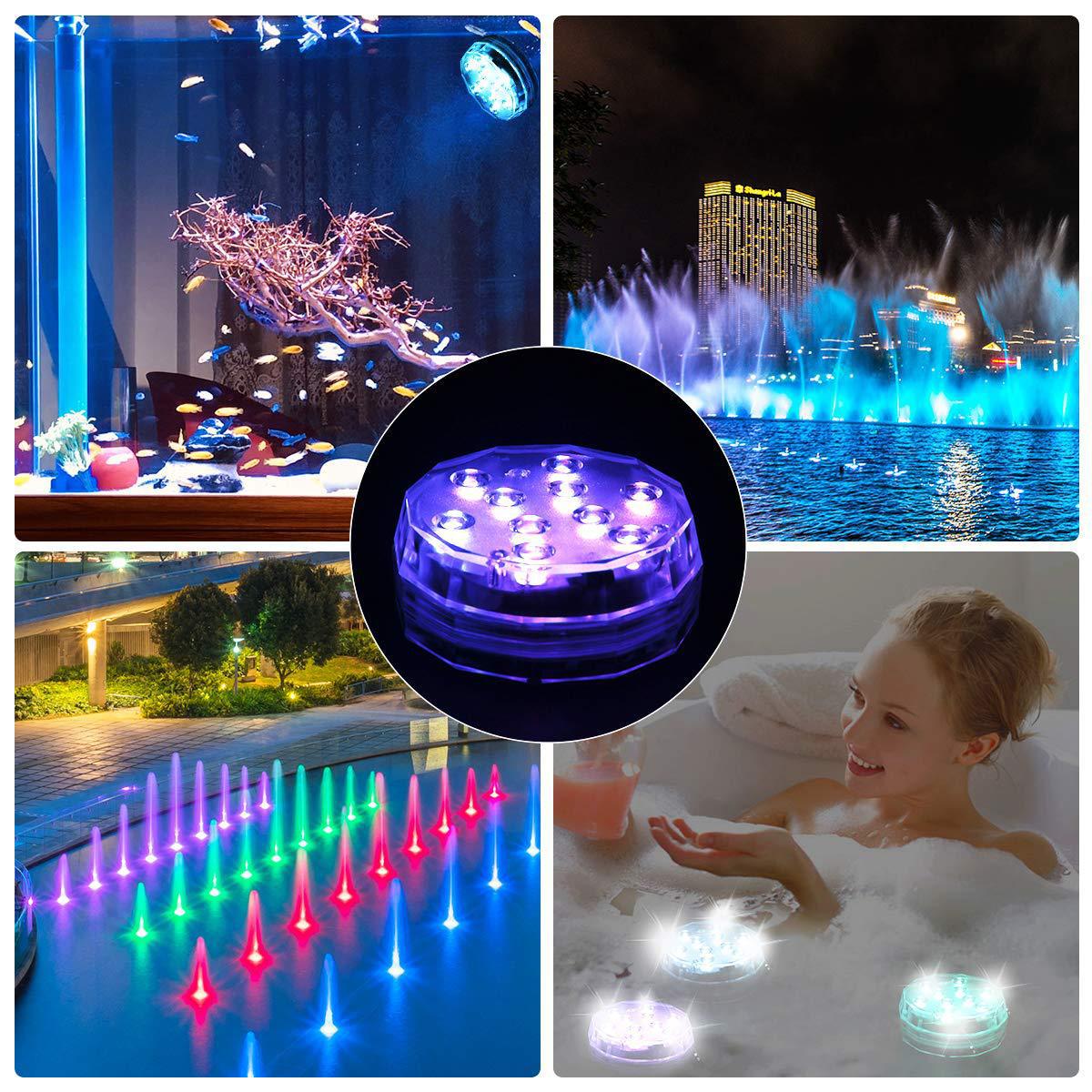 Colorful Underwater Lights Waterproof Aquarium detail photo 5