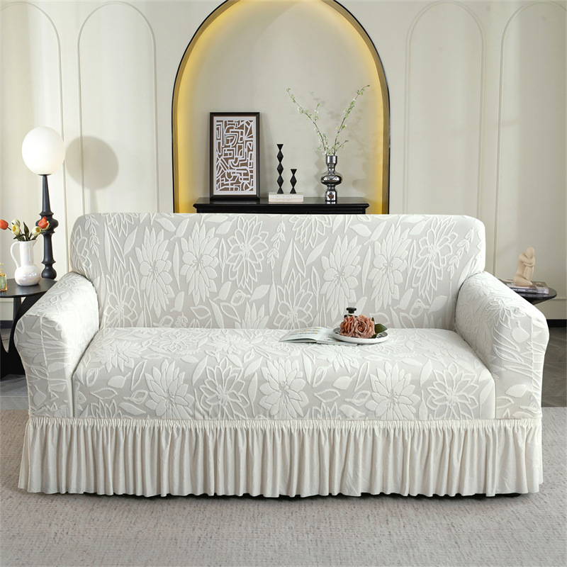 Jacquard Skirted Conditioner Sofa Cover