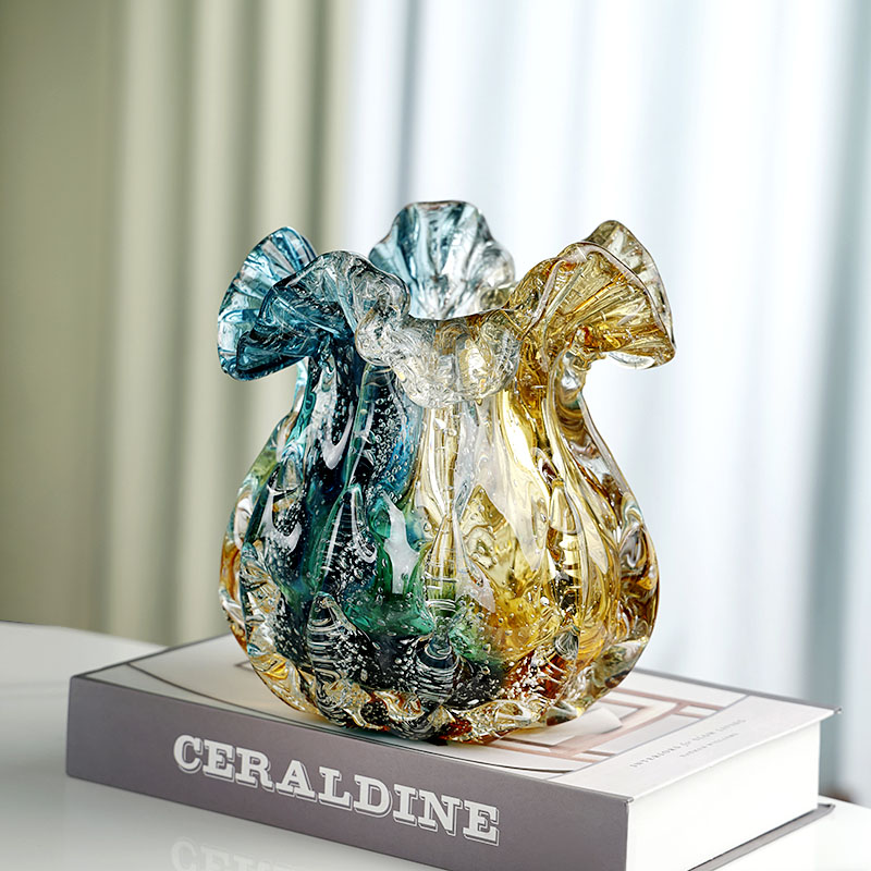 Light-luxury Living Room Gradient-colored Flower Vase