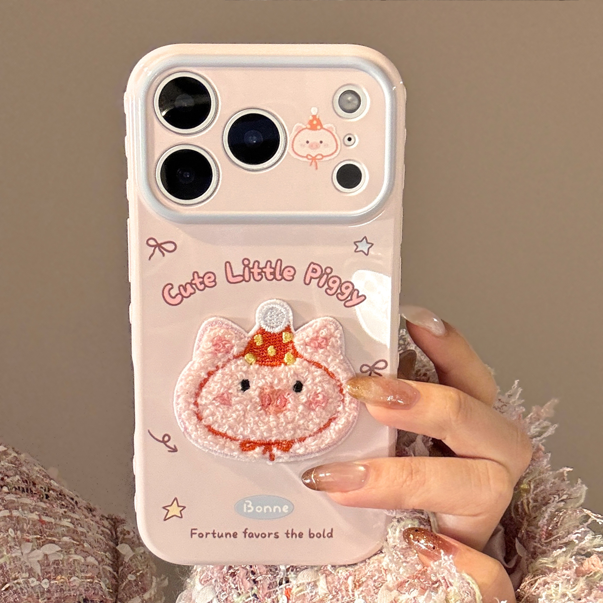 Cute 3D Plush Animal Phone Case With Drop Protection