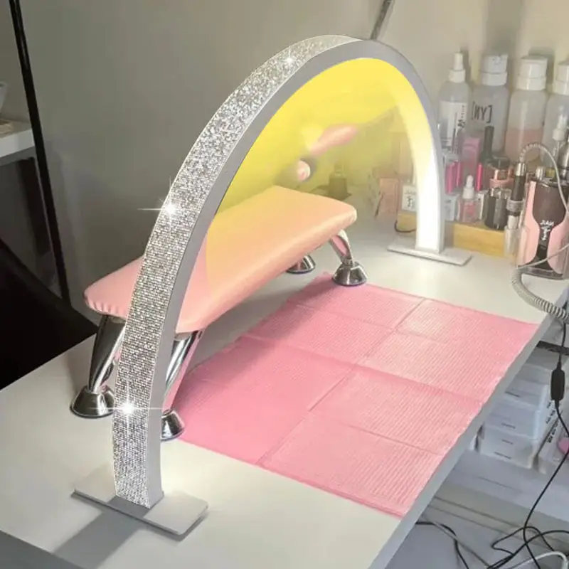 Desktop With Diamond Half Moon For Nail Beauty Shop Lighting Eye-protection Lamp