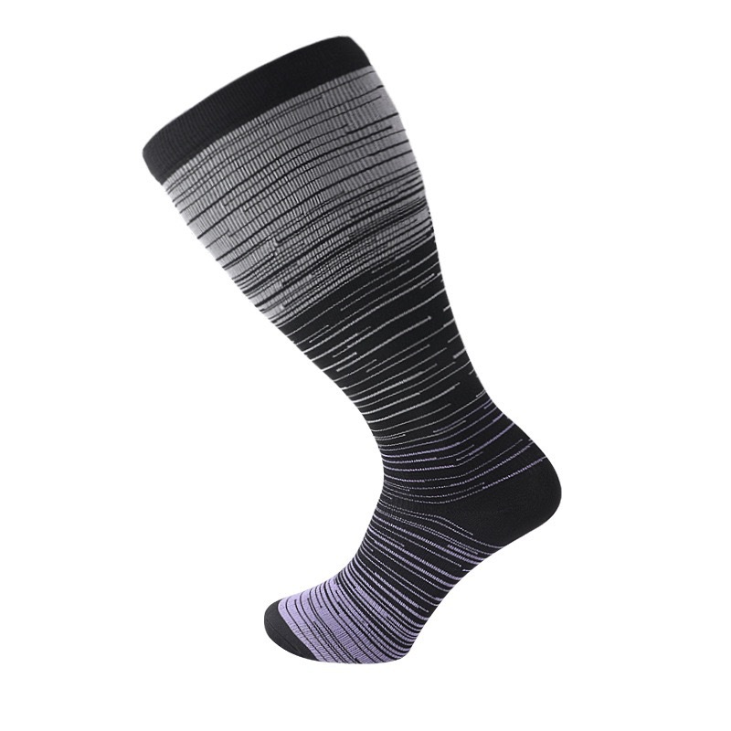 Fat Socks Colorful Gray Purple