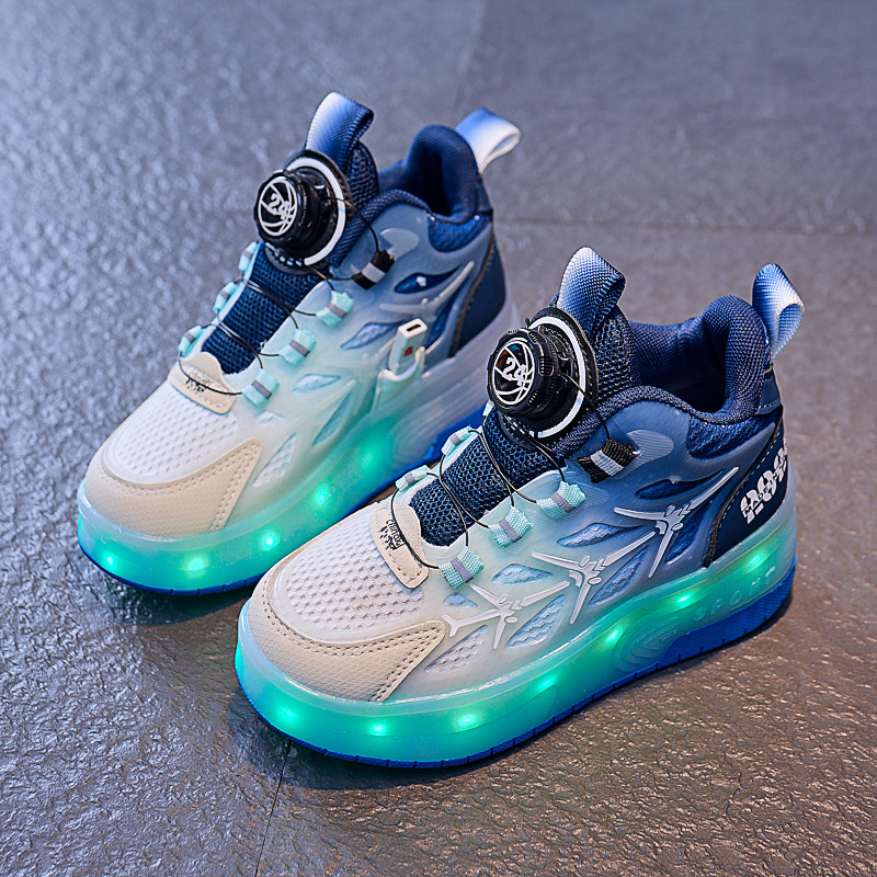 Children's Flash Knob Roller Skating Shoes - Image 2