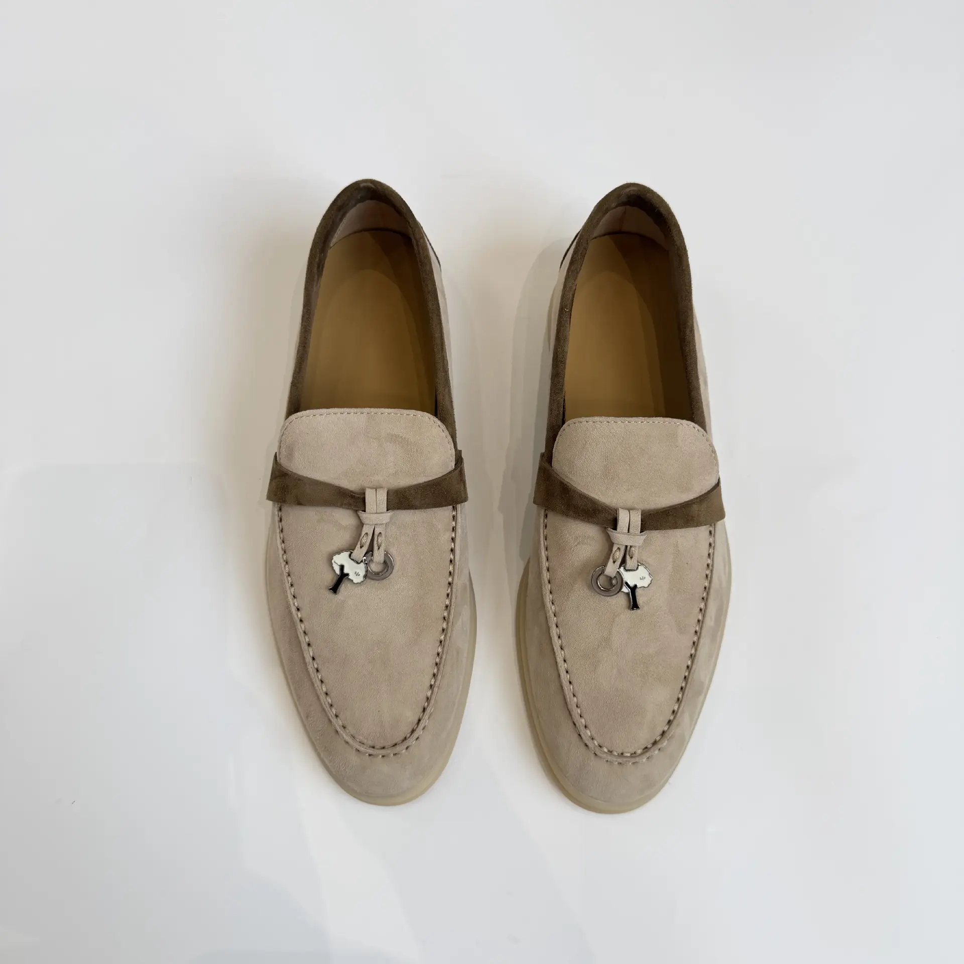 Mens Metal-buckle Tassel Soft-soled Shoes