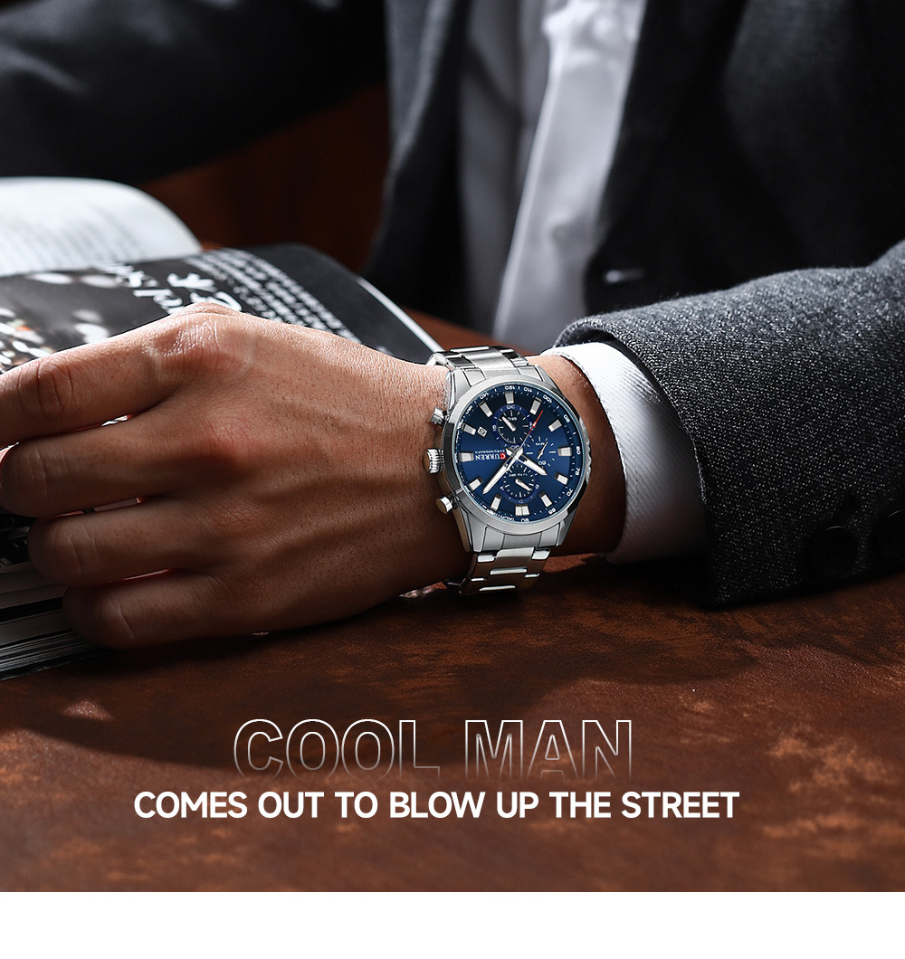 Men's Steel Belt Six-pin Chronograph Quartz Watch - Image 20