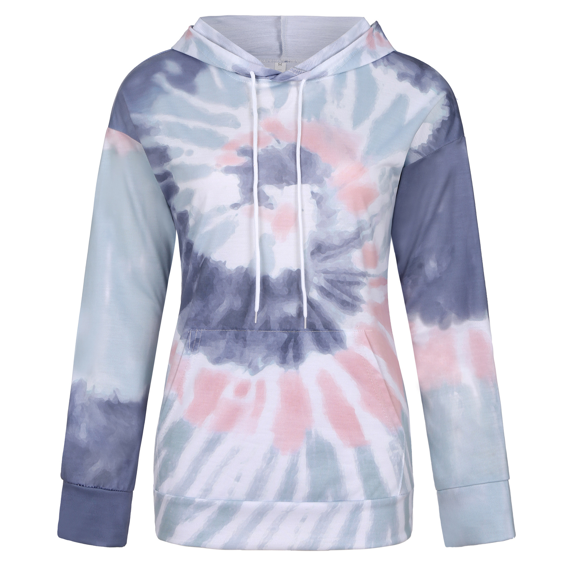 Title 29, Tie-Dye Printed Sweater Loose Hooded Long Sleev...