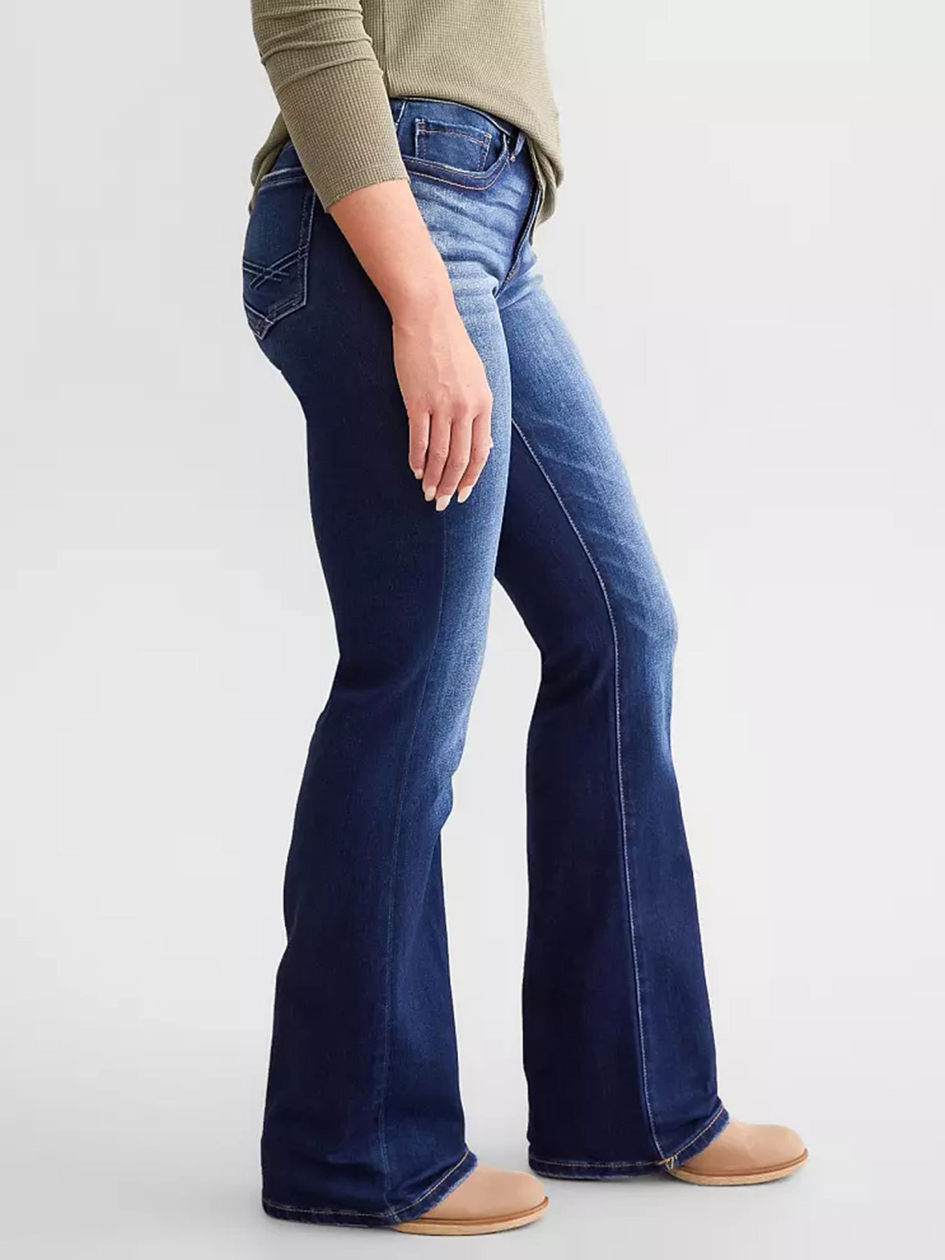 Ladies New Jeans Stretch Slim Ripped