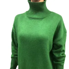 Acrylic Special Women's Clothing Party Sweater - Green - View 1