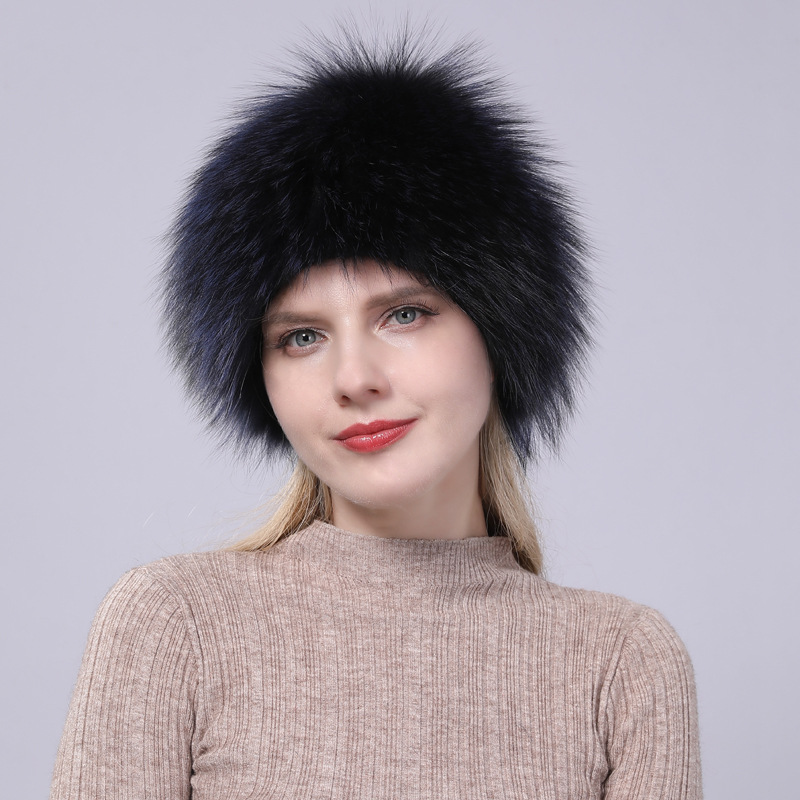 Women's Winter Fox Fur Warm Ear Protection