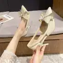 French-style High-heeled Wedding Shoes Bridal Womens Shoes With A Slender Pointed Toe view 1