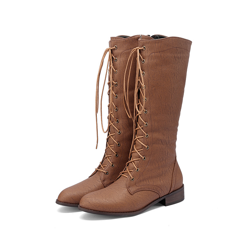 Denim Mid-calf Rider Boots For Women