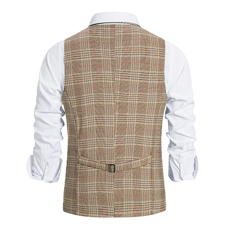 Title 11, Mens Plaid Single Breasted Vest Style Suit for...