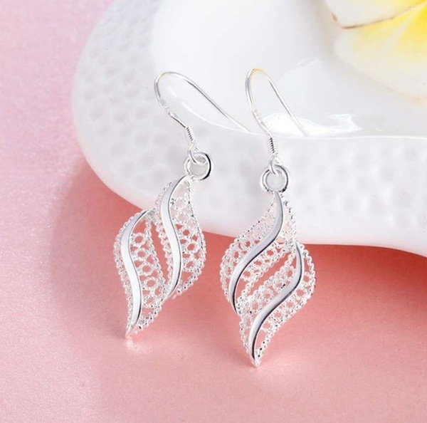 Geometric Female Soft Hollow Stud Earrings