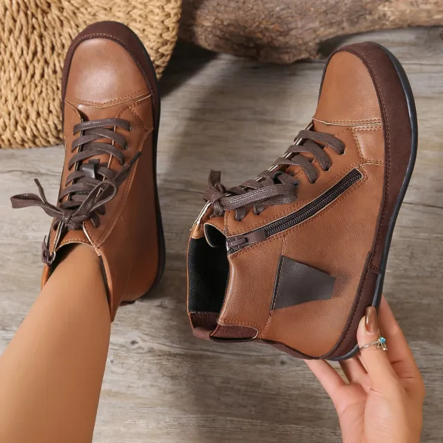 Barefoot Boots Fleece lined Snow Ankle Boots Brown - Shop at LoveMi
