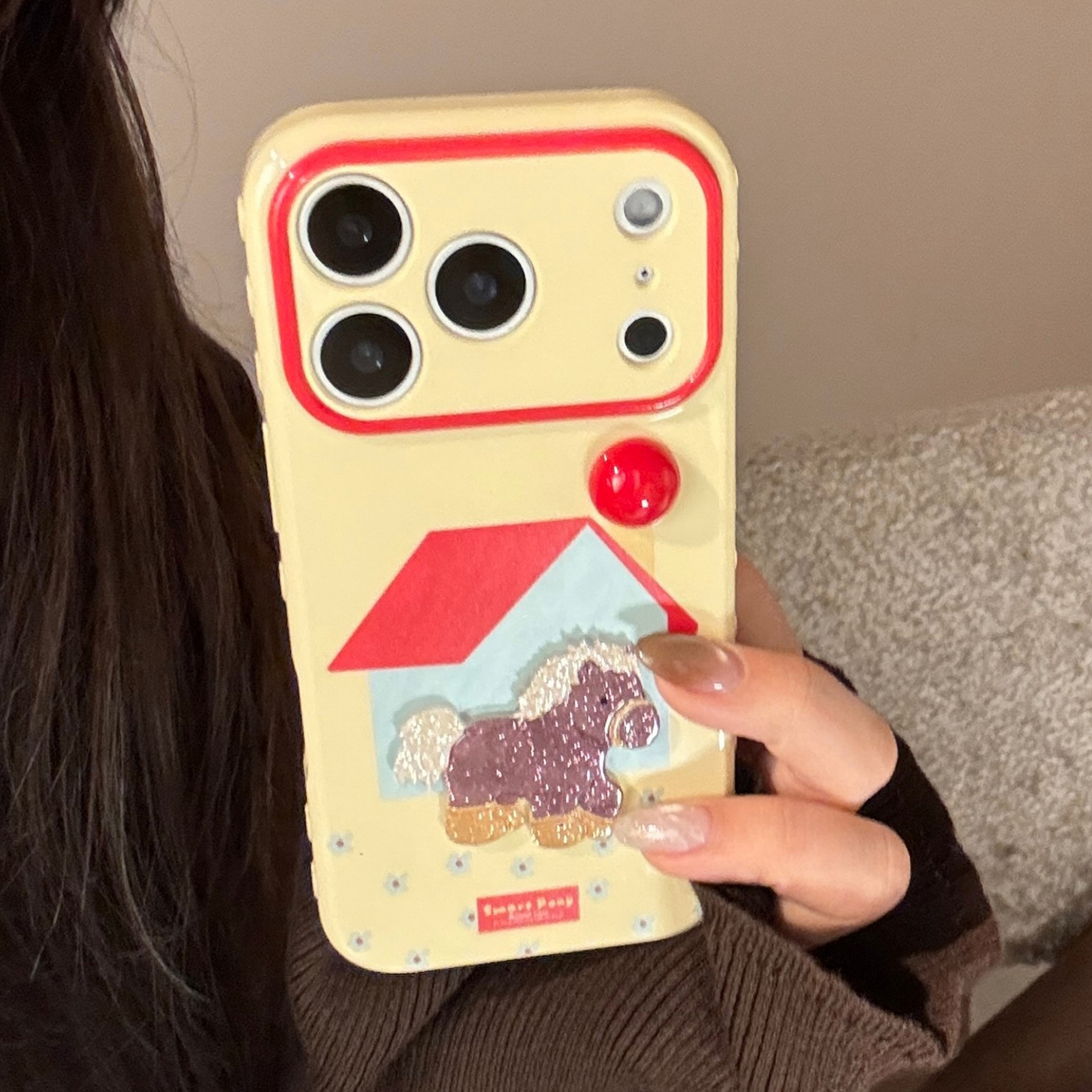 Hongri Little Horse 3D Cartoon Phone Case