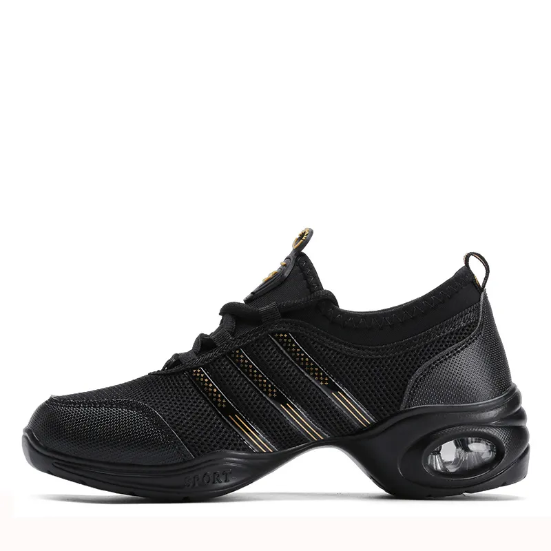 Dancing Shoes Sneaker Women's Soft Bottom Air Cushion - Black