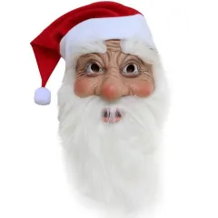 Bald Grandpa Maskwig Latex Old Head Cover - Father Christmas Mask - View 1