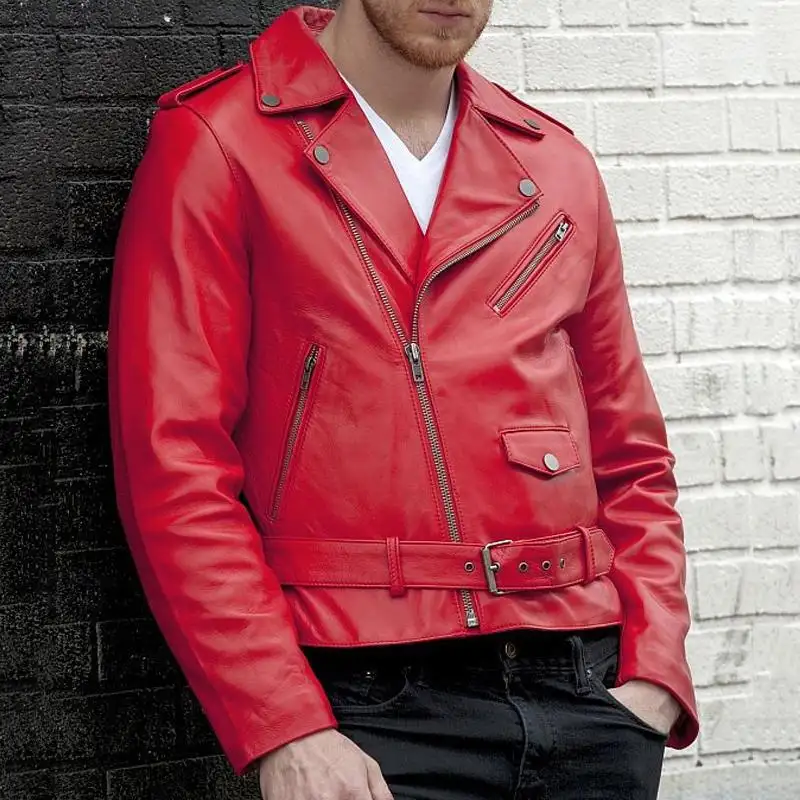Popular Motorcycle Leather Men's Clothing