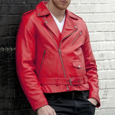 Popular Motorcycle Leather Men's Leather Clothing