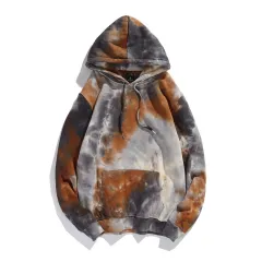 Dark Style Tie-dye Gradient Colour Style Hoodie Sweater - Gradient 06-Xl - View 1