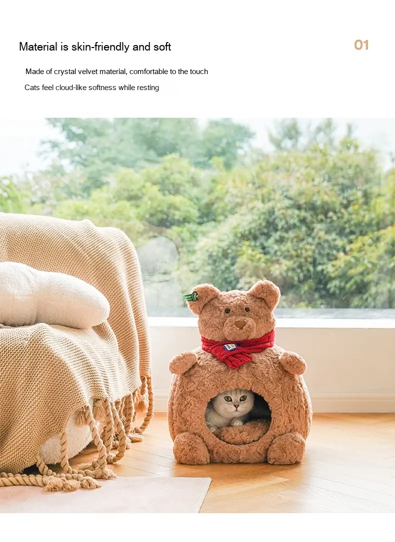 Warm Cat Nest Cat Fully Enclosed Four Seasons Universal Removable And Washable Pet Supplies