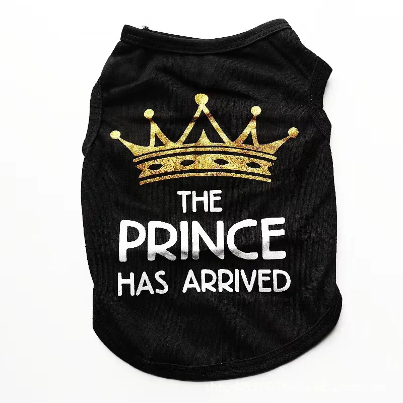 Pet Puppy Spring And Summer Vest Breathable - Black Prince