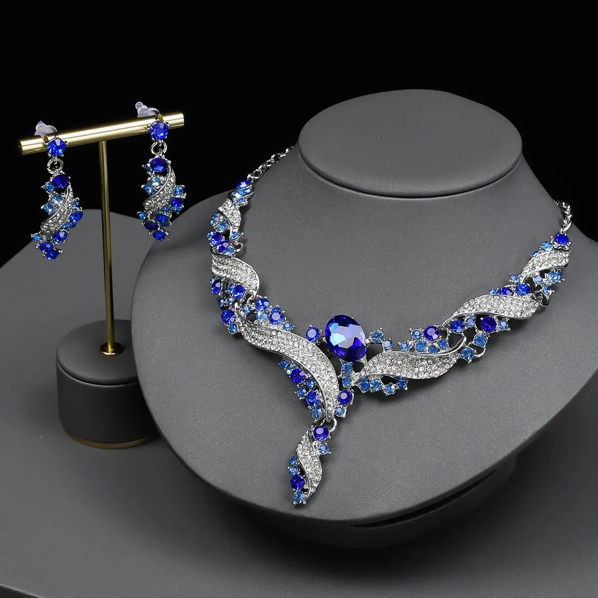 Retro-style Colorful Jewelry Set Designed Specifically