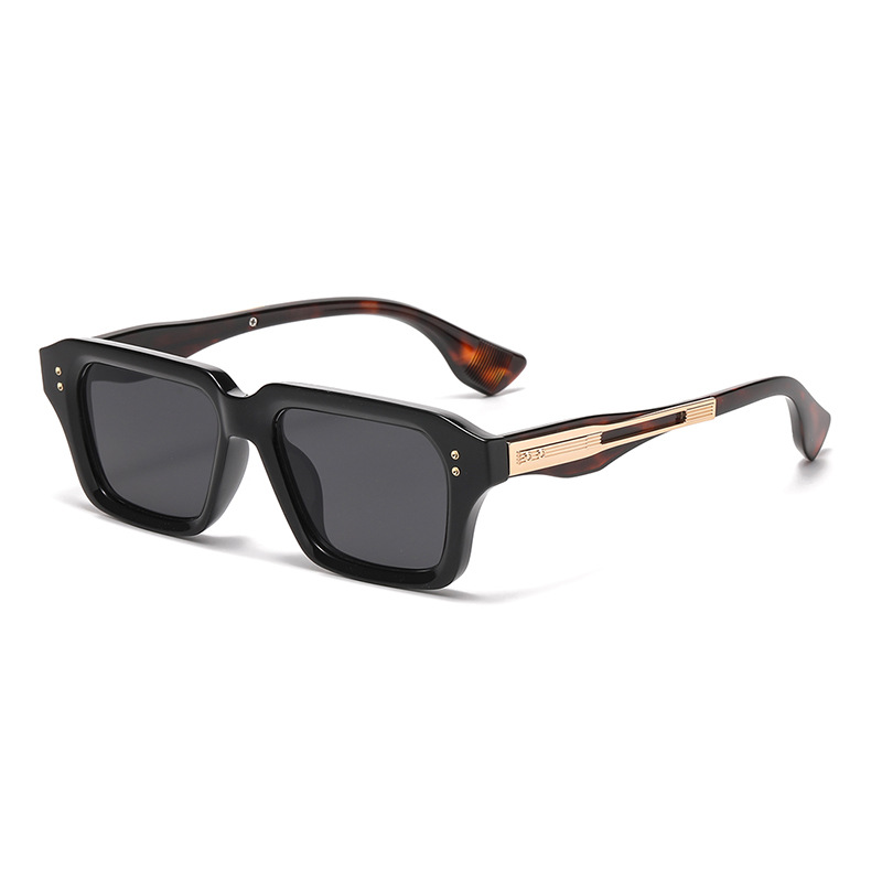 Square-rimmed Glasses European And American Beige Chic Watch The Trend