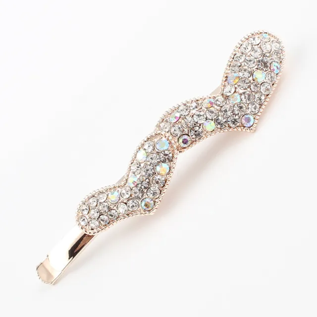 Women's Korean style Heart Shape Rhinestone Hair Accessories White - Shop at LoveMi
