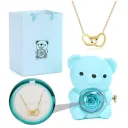 Blue Gift Box Necklace