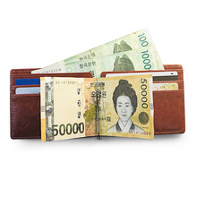 Men’s Fashion PU Leather Short Wallet