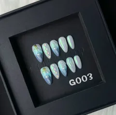 HAILANG Shell Nail Stickers Wear Nail Tip High-grade Summer - Blue - View 1