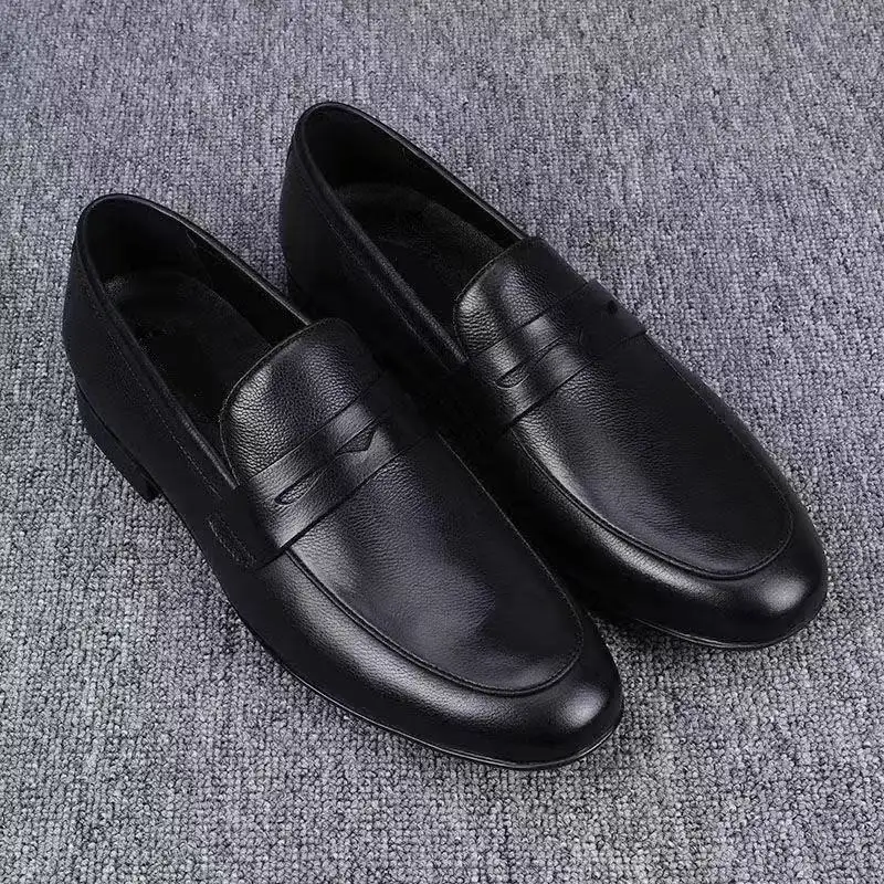 Mens Casual Breathable Leather Shoes