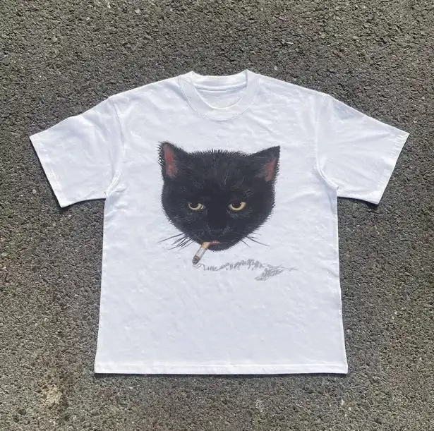 Straight-cut Cotton Short-sleeve T-shirt